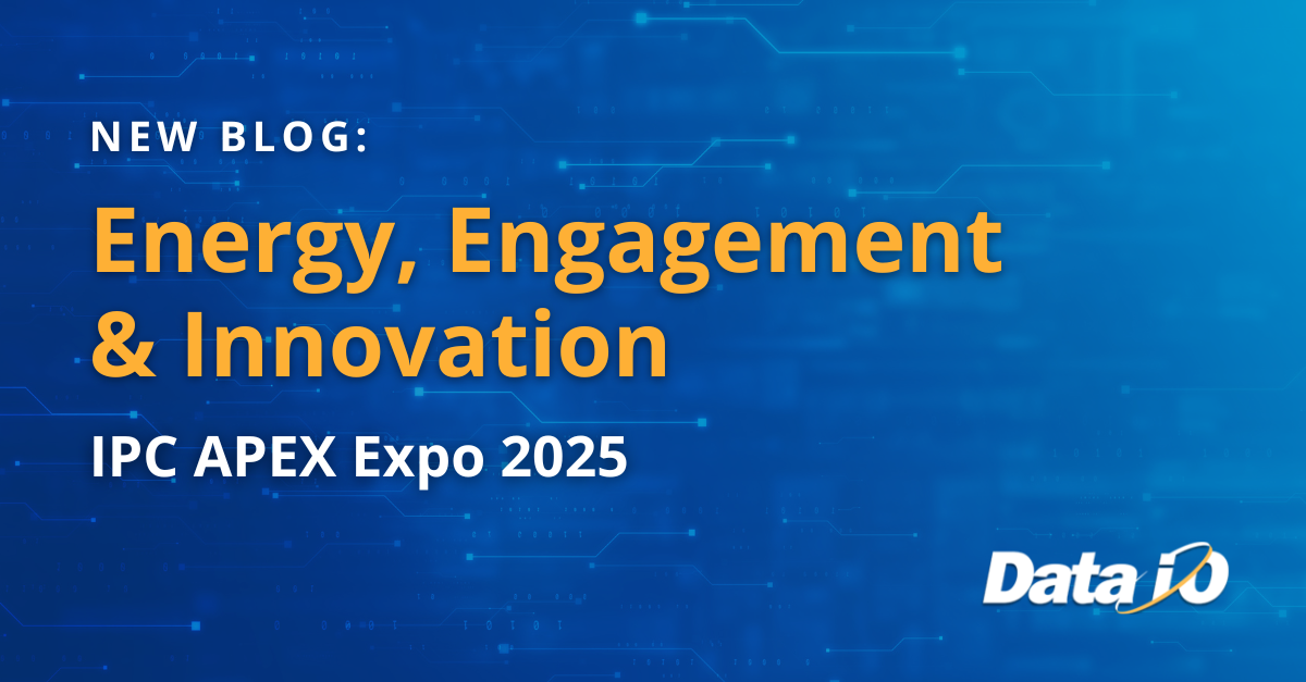 Energy, Engagement and Innovation Data I/O at IPC APEX 2025